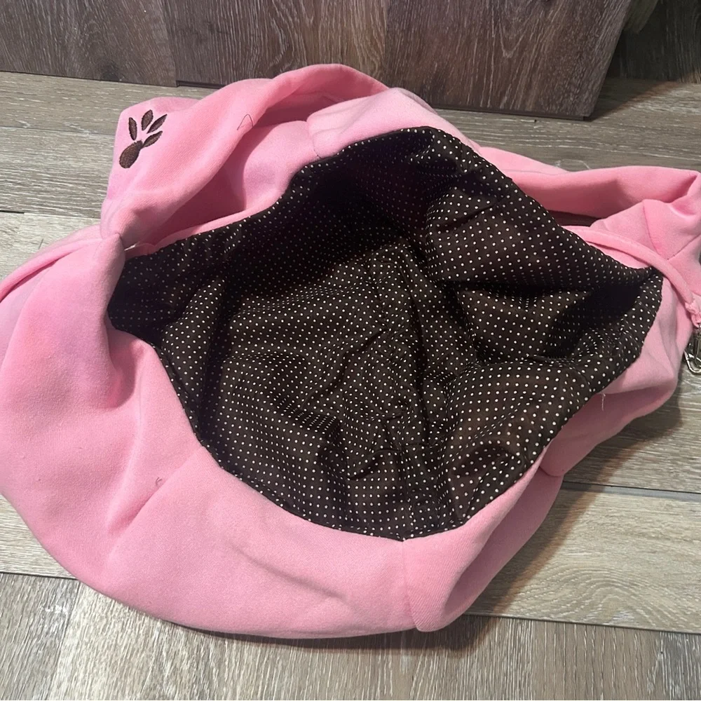 Pink Pet Sling Carrier | Small Dog or Cat | Travel Tote | Soft & Secure